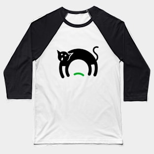 Cat Scary Cucumber Baseball T-Shirt